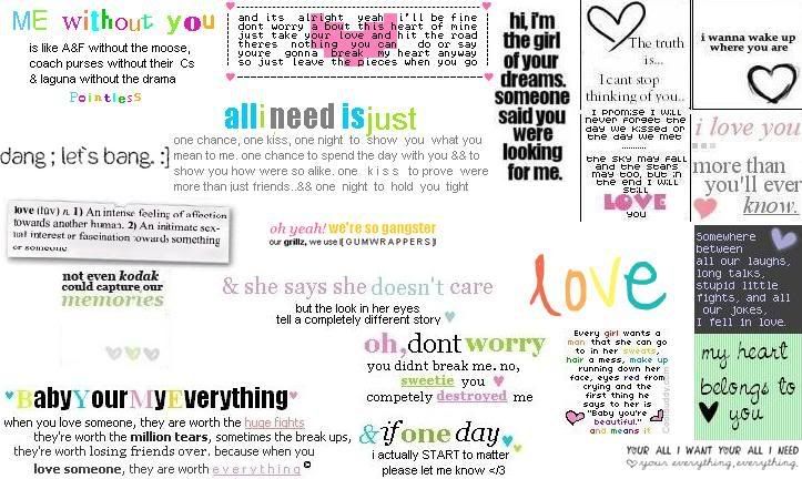 cute myspace love quotes. Profile cute