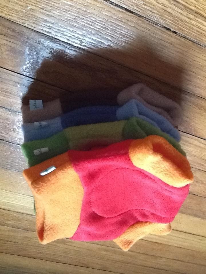 A Set of Four Small Fleece Soakers Fit For A PRINCE