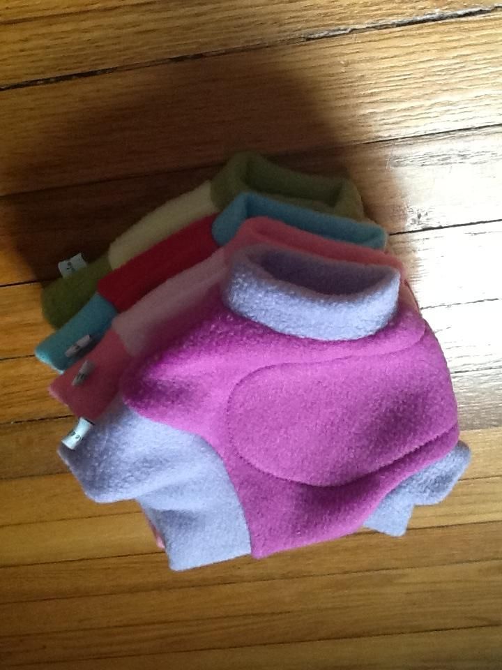 A Set of Four Small Fleece Soakers Fit For A PRINCESS