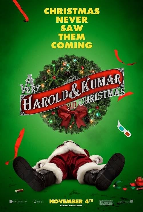 a very harold and kumar christmas poster