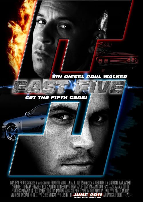 fast five movie poster fan made