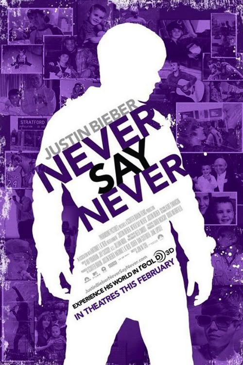 justin bieber never say never movie poster