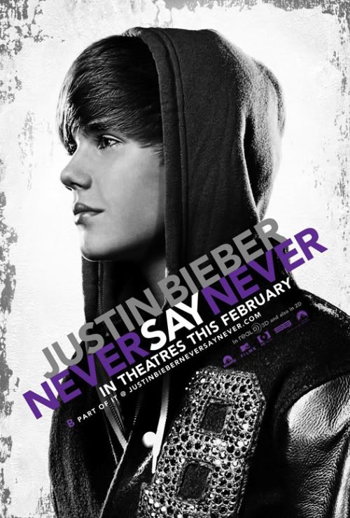 justin bieber never say never official movie poster