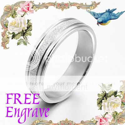   Wedding Engagement Anniversary Bands Titanium Rings 4mm Sz4 9  