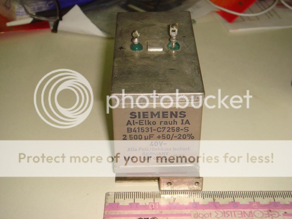 RARE SIEMENS 2500uF 40V ELECTROLYTIC CAPACITOR  